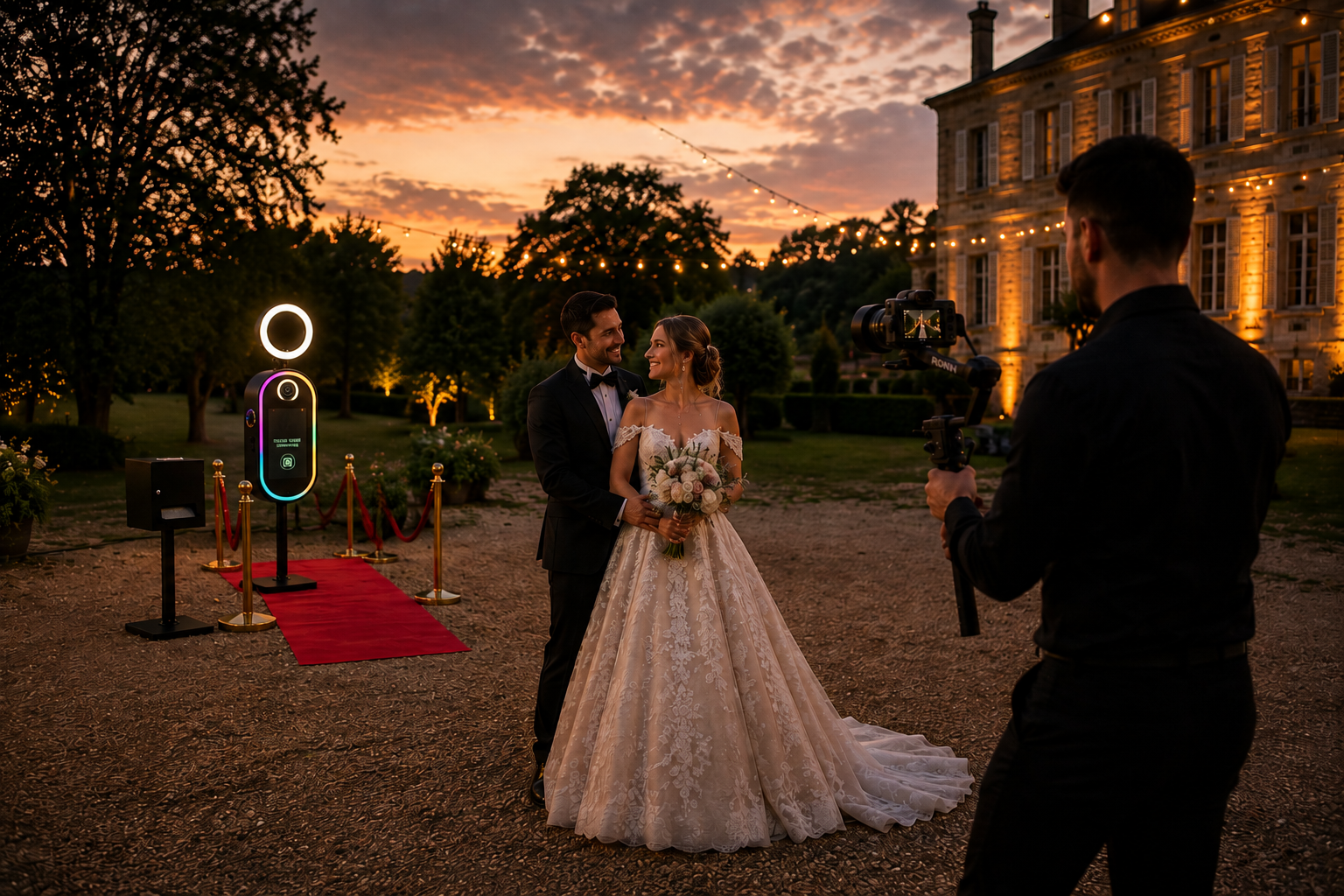 Pack Signature Mariage — Captation + Photobooth + Souvenirs